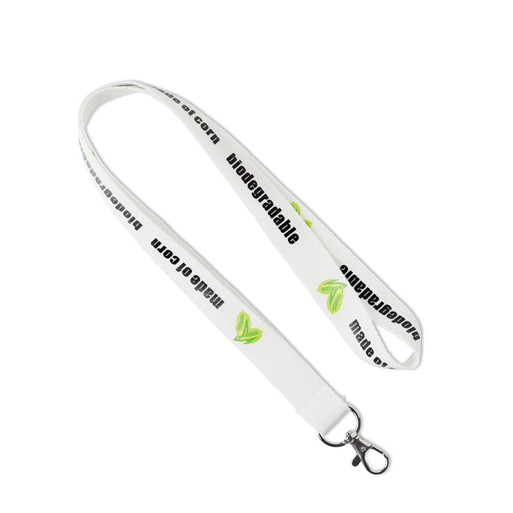 Lanyard en amidon de maïs sérigraphié