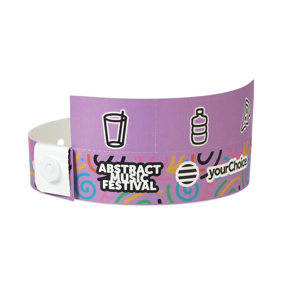 Pulseras de PP con múltiples pestañas y tu diseño a todo color