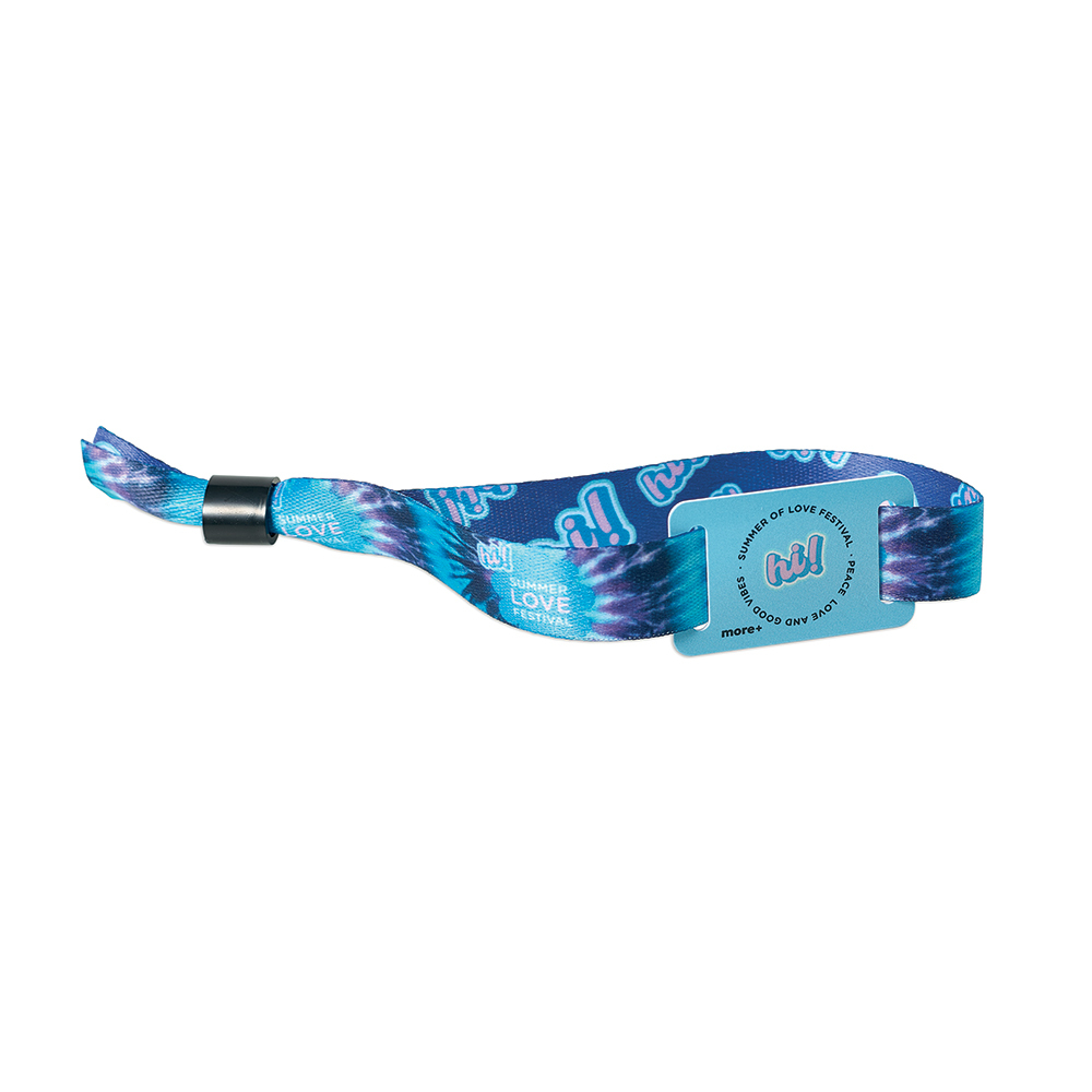 Pulsera de poliéster con sublimación y parche de PVC